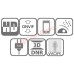 6MP Dual light source turret IP camera with two way audio and SD card slot